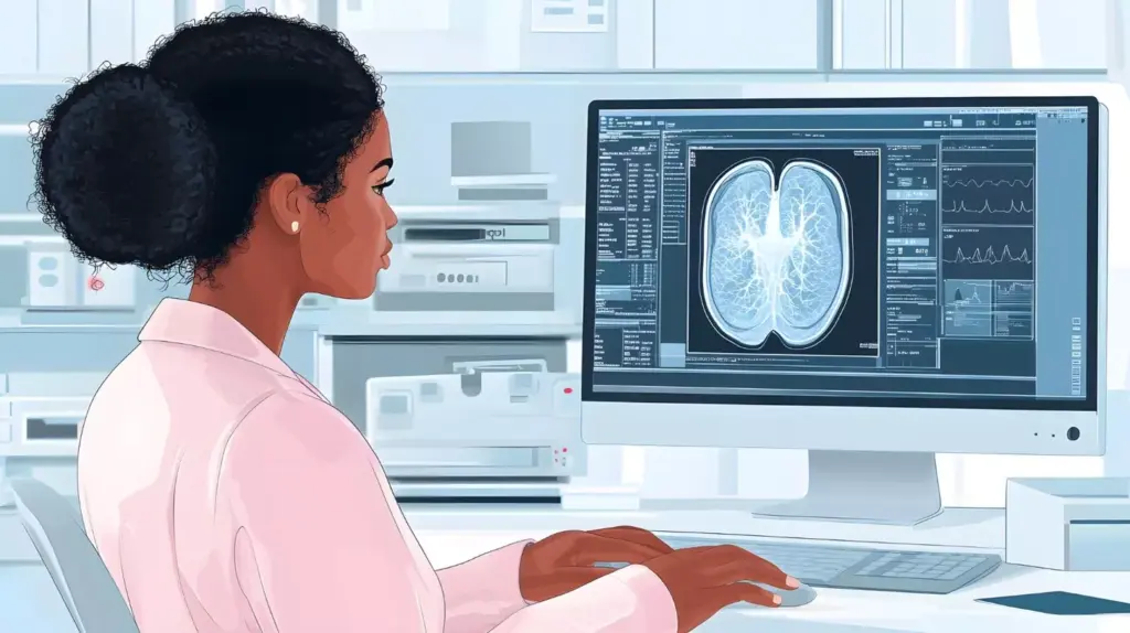 A detailed MRI scan of a human brain, showcasing the telltale signs of brain cancer. The image captures a cross-section view, highlighting the abnormal growths, discoloration, and distortions that medical professionals analyze to diagnose the condition. The scene is lit with a soft, diffused lighting that emphasizes the intricate structures and textures of the brain tissue. The perspective is slightly elevated, giving a comprehensive overview of the affected area. The mood is one of clinical precision, conveying the gravity and importance of accurately interpreting these diagnostic images to provide effective treatment.