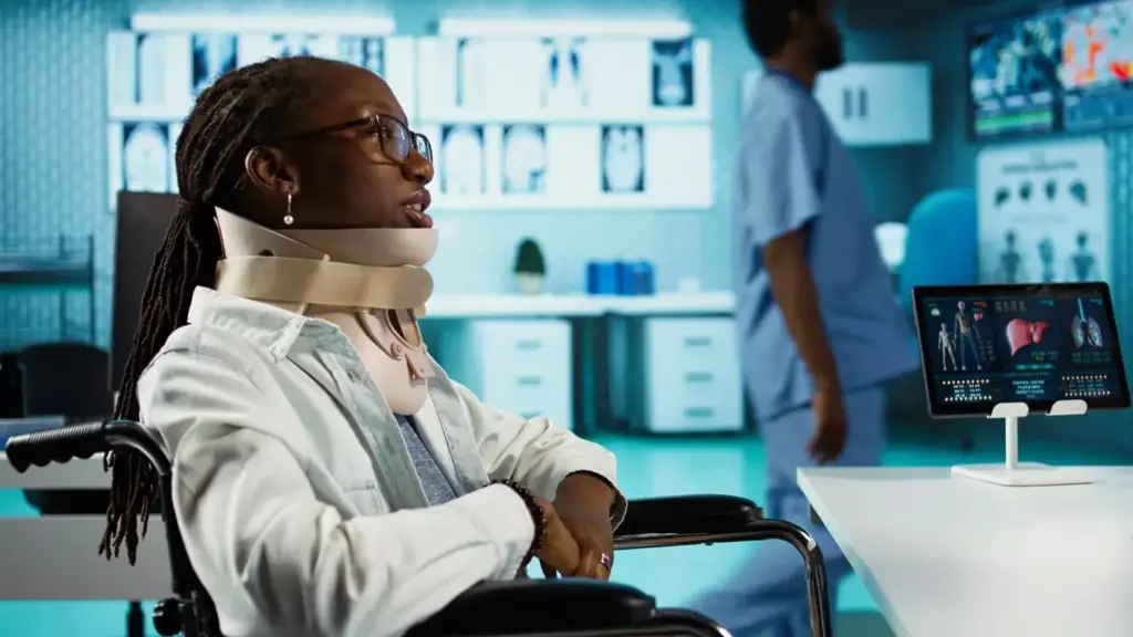 A detailed, high-resolution image showcasing the end-of-life symptoms of glioblastoma multiforme. In the foreground, a close-up of a patient's face, their features contorted with pain and discomfort. The middle ground reveals the patient's deteriorating physical state, with their body emaciated and their skin sallow. The background depicts a dimly lit, sterile hospital environment, conveying the somber and clinical atmosphere. Soft, diffused lighting casts an eerie, melancholic glow, emphasizing the gravity of the situation. The overall scene captures the profound suffering and inevitable decline associated with this aggressive form of brain cancer.