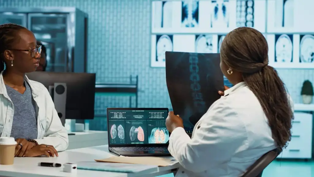 A highly detailed, anatomically accurate three-dimensional magnetic resonance image (MRI) of a human brain with a visible tumor. The image should be captured with a high-resolution medical imaging device, utilizing a combination of T1-weighted and T2-weighted sequences to clearly delineate the tumor's structure, size, and location within the brain. The lighting should be soft and diffuse, with a neutral gray or white background to emphasize the details of the brain and tumor. The camera angle should be slightly angled, providing a clear and informative view of the affected region. The overall mood should convey the importance of brain tumor MRI in medical research, highlighting the critical role these images play in understanding, diagnosing, and treating this complex condition.