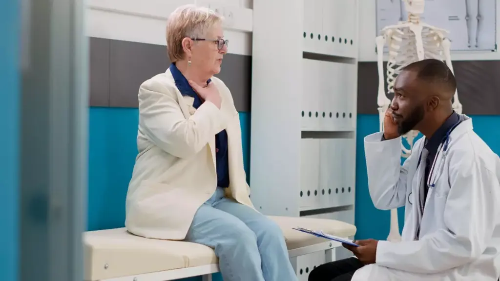 A well-lit, clinical setting with a desk, chair, and assessment materials. A healthcare professional in a white coat sits across from a patient, engaging in a thoughtful discussion. The patient's expression conveys a sense of apprehension and vulnerability, as they undertake the crucial first step in their journey to recovery. The environment should be calming and professional, with muted colors and minimal distractions, emphasizing the importance of this assessment process. The overall atmosphere should inspire a sense of trust, empathy, and the promise of a new beginning. A well-lit, clinical setting with a desk, chair, and assessment materials. A healthcare professional in a white coat sits across from a patient, engaging in a thoughtful discussion. The patient's expression conveys a sense of apprehension and vulnerability, as they undertake the crucial first step in their journey to recovery. The environment should be calming and professional, with muted colors and minimal distractions, emphasizing the importance of this assessment process. The overall atmosphere should inspire a sense of trust, empathy, and the promise of a new beginning.