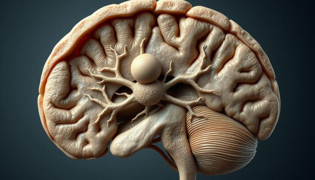 acoustic neuroma and brain stem