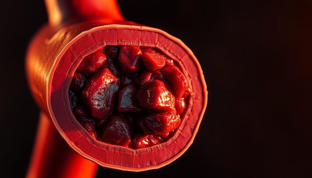 arterial clots causing heart attacks