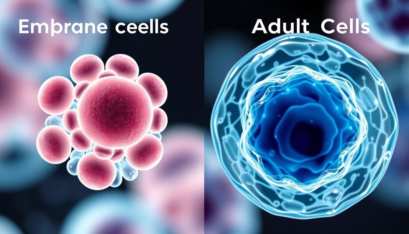 how are embryonic and adult stem cells different