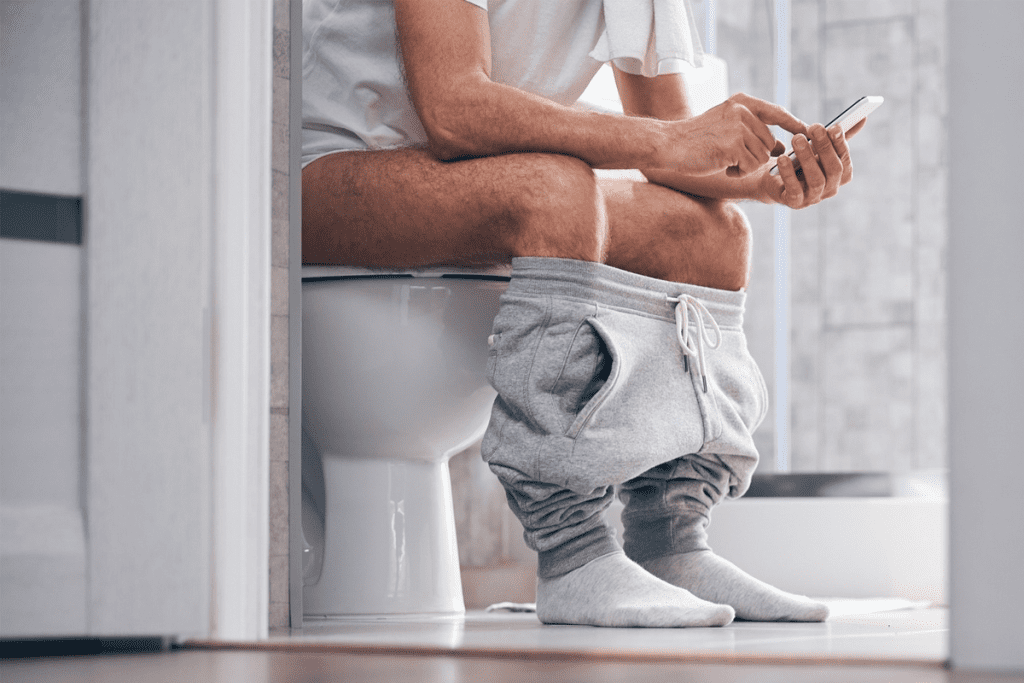 Fundamental Question: Is Sitting Down Better for Prostate Health? man peeing