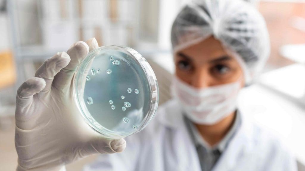 petri dish filled with autologous stem cells